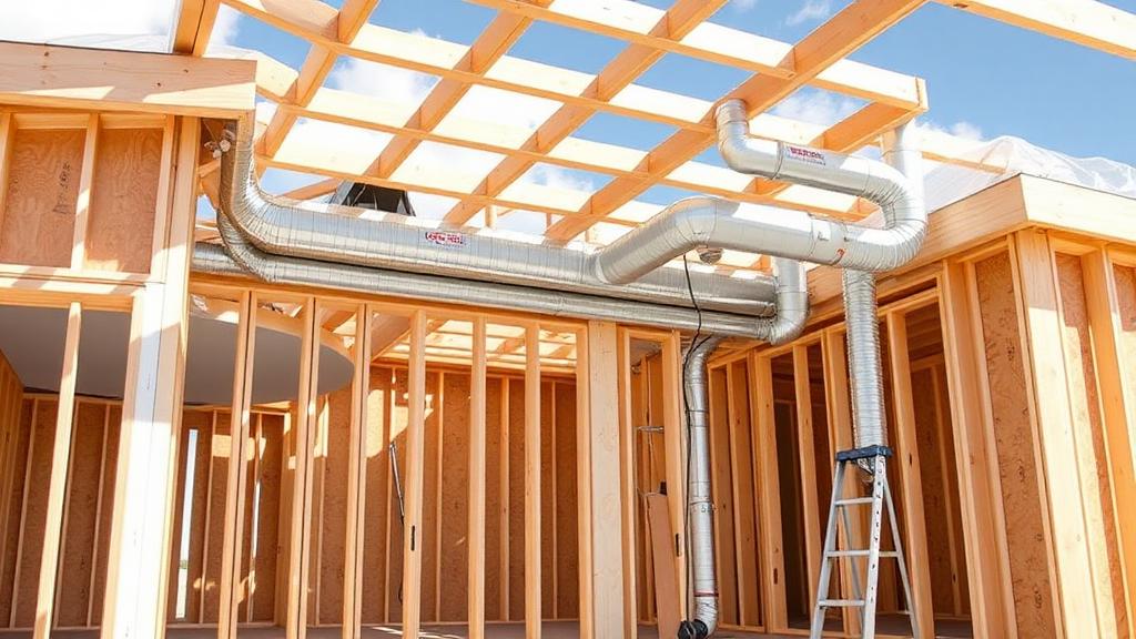 New construction HVAC installation